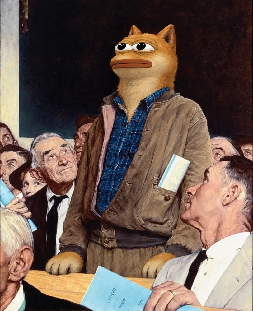 Doge in a courtroom, presiding over the case of the wrong API
